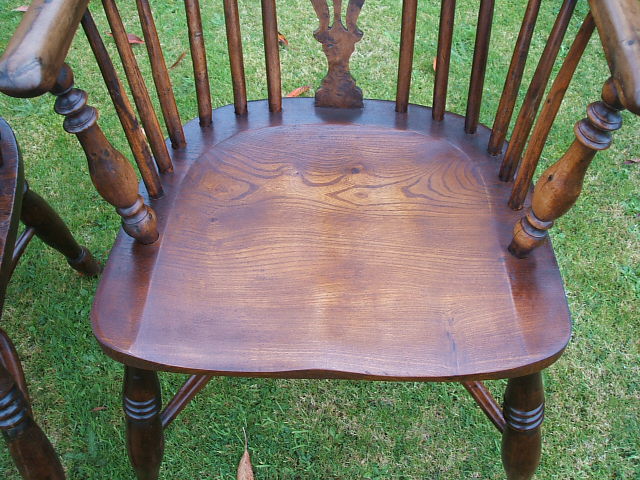 New seat fitted to a Windsor Chair